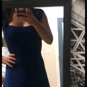 Bcbg blue bondage dress